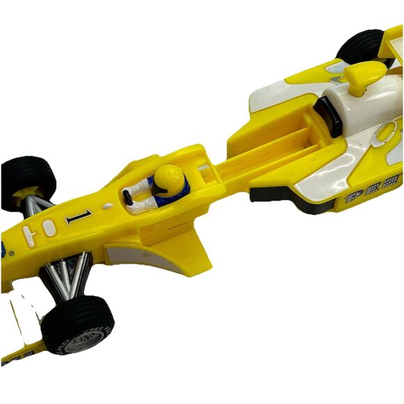 Pez Dispenser Formula One Yellow Pull n Go Race Car 2003 Working - Picture 3 of 11